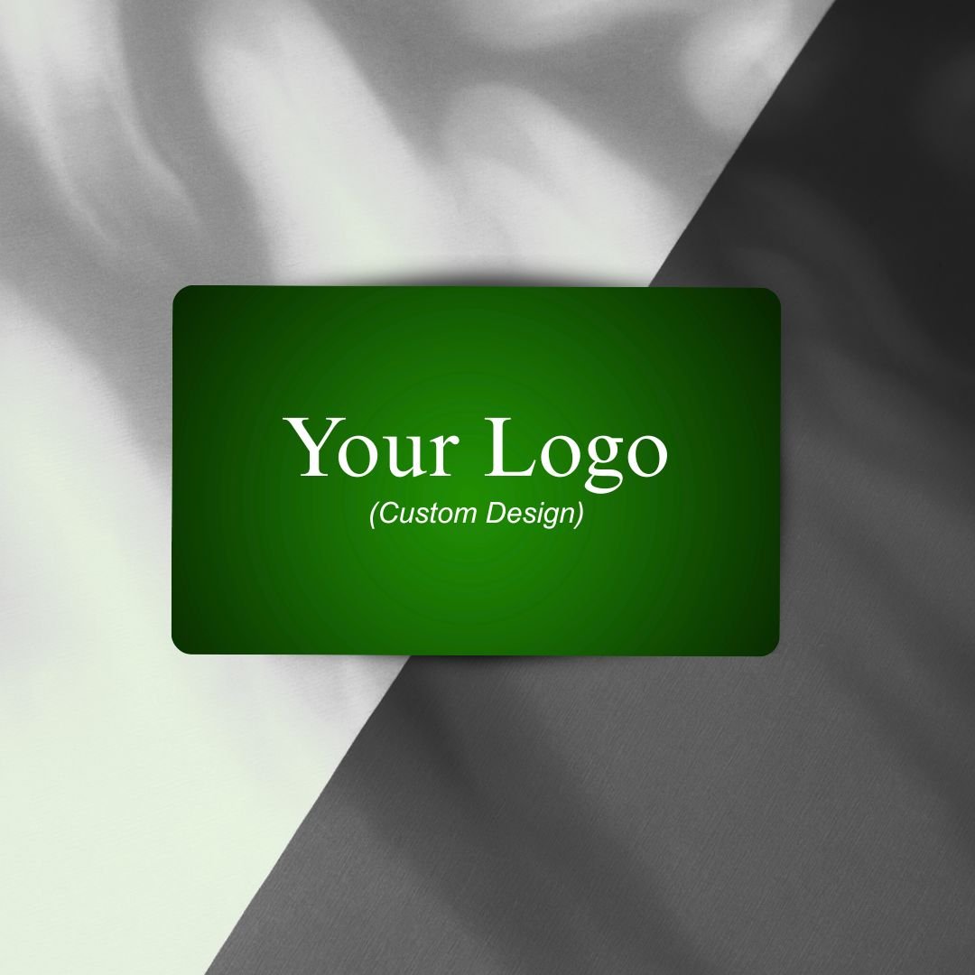 Green Metallic Business Card
