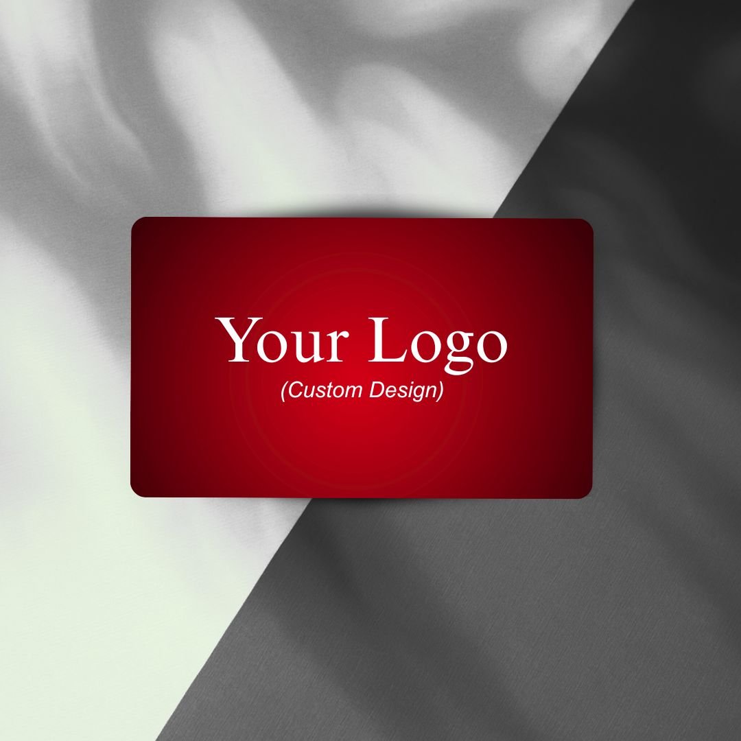 Red Metallic Business Card